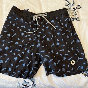 Modern Amusement swim trunks